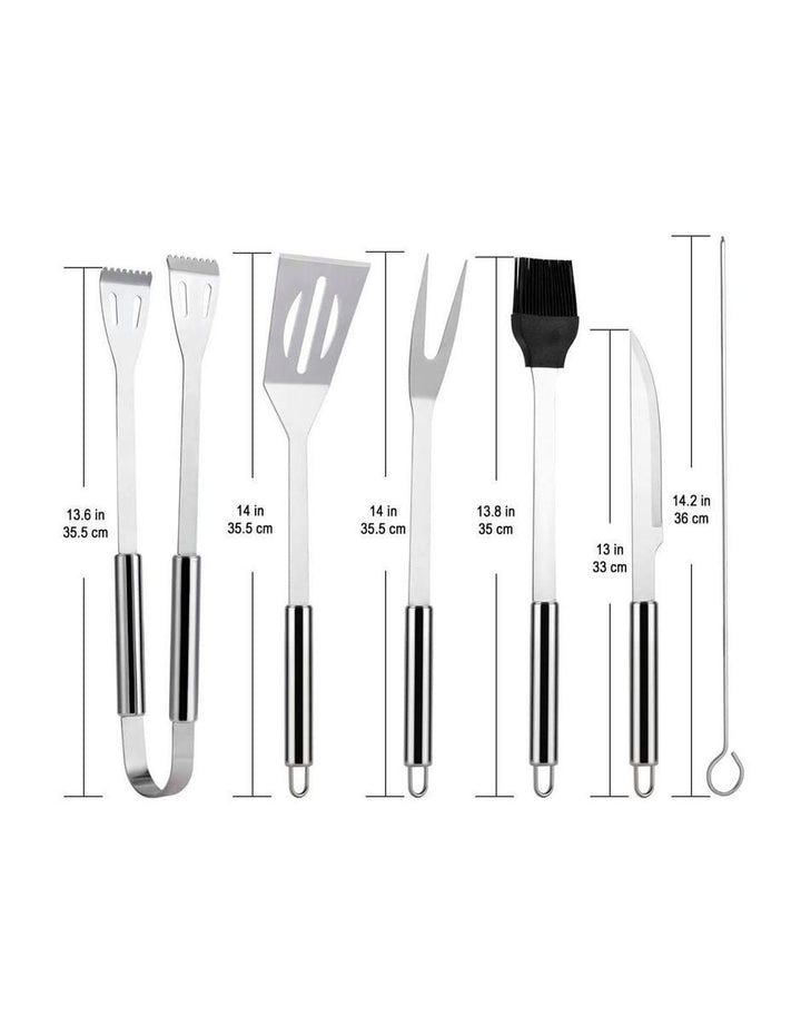Set Utensilios Parrilla Acero Inoxidable 6 Piezas - Image 6