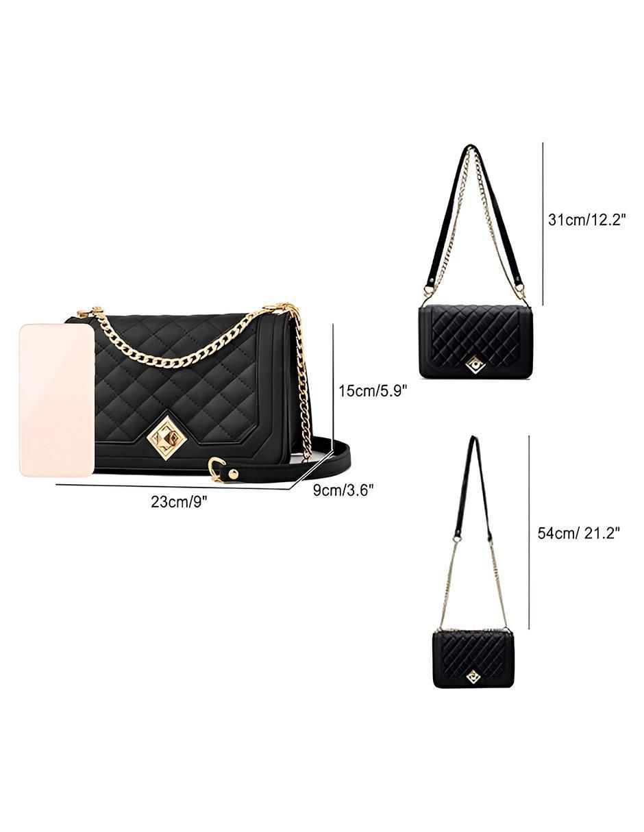 Bolsa Crossbody Blackgold Mujer Poliuretano - Image 5