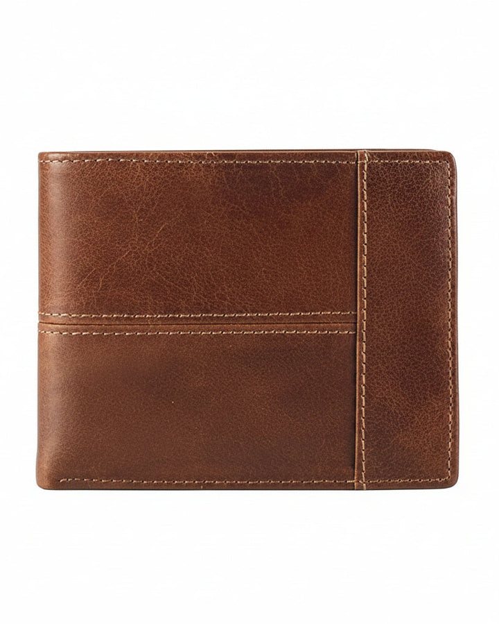 Cartera Hombre Cuero Bloqueo RFID - Image 1
