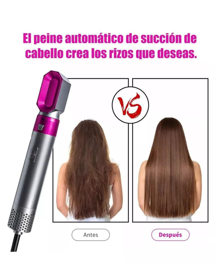 Cepillo Eléctrico Secador 4 en 1 Negro Morado - Image 3