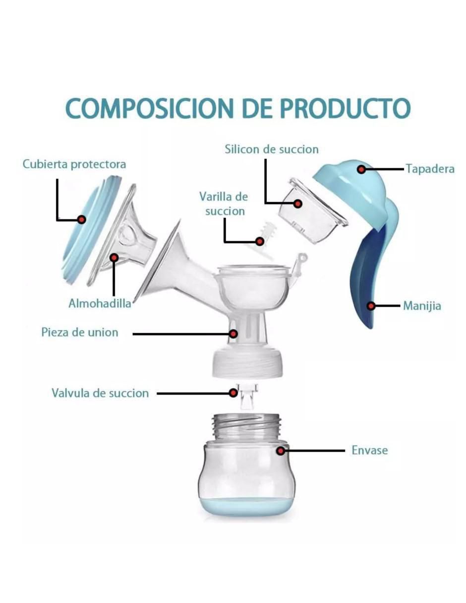 Extractor Manual de Leche Silicona Azul - Image 3