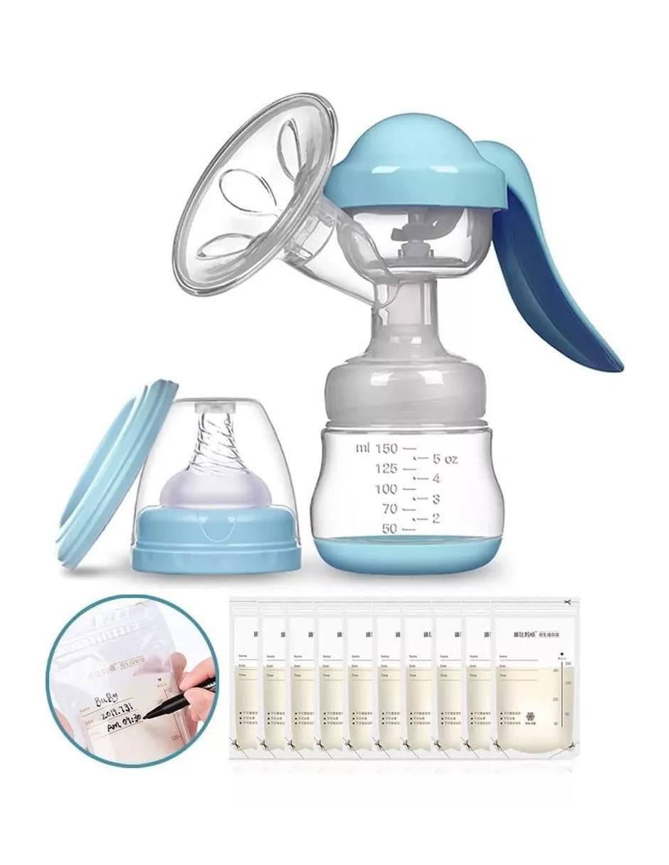 Extractor Manual de Leche Silicona Azul - Image 4