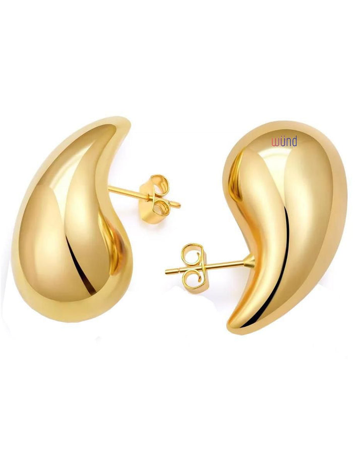 Aretes Largos Gota Espejo - Image 1
