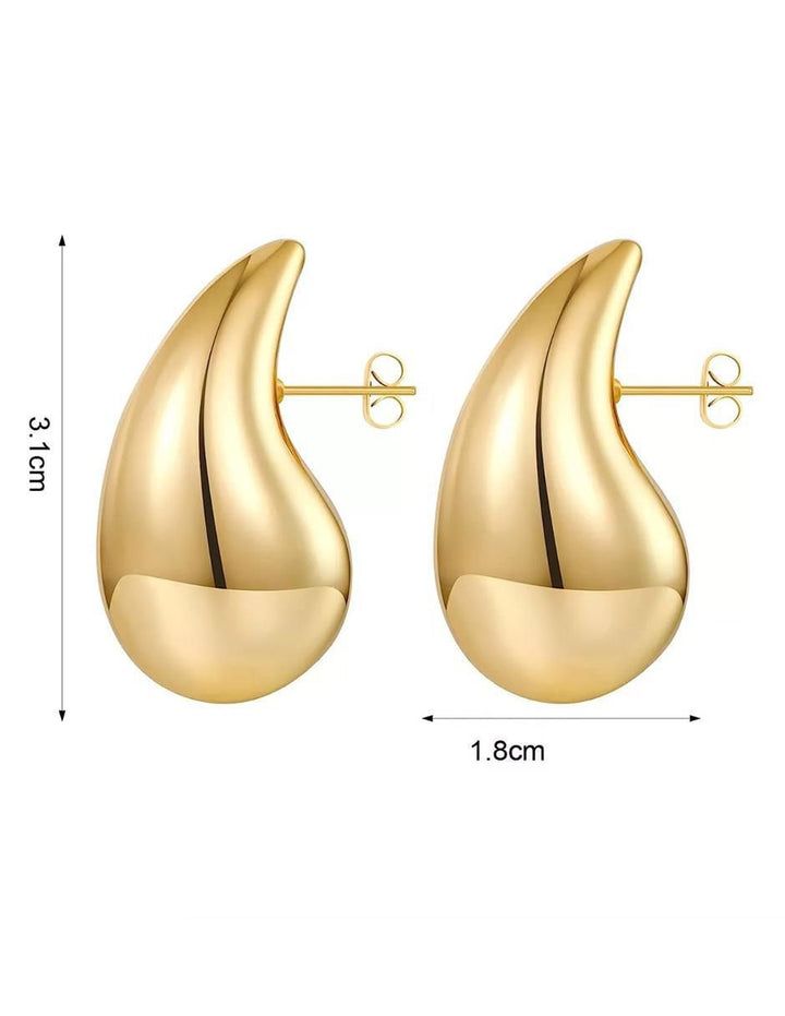 Aretes Largos Gota Espejo - Image 4