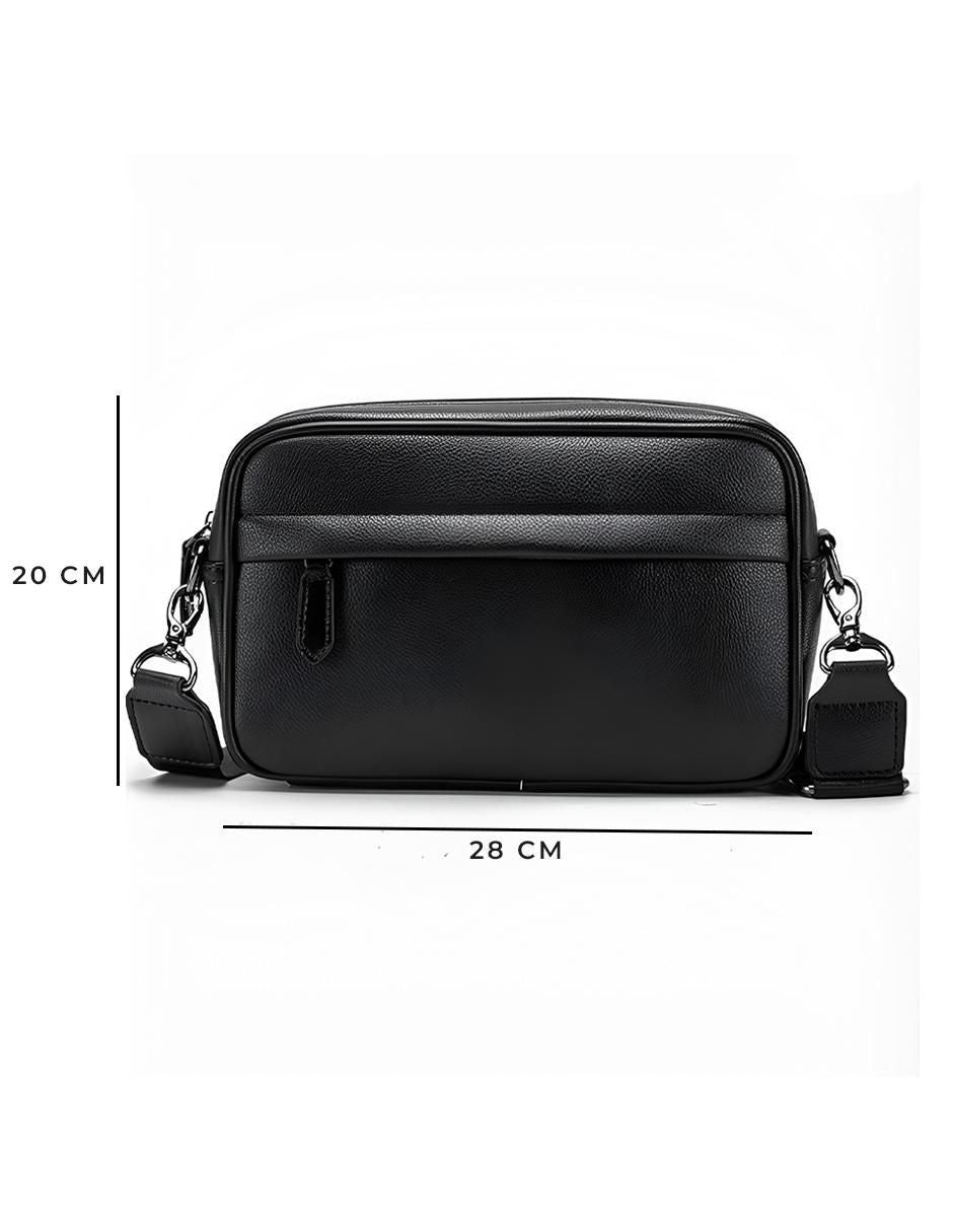 Bolsa Bandolera Piel Impermeable Hombre - Image 5