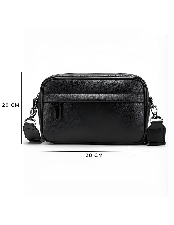 Bolsa Bandolera Piel Impermeable Hombre - Image 5