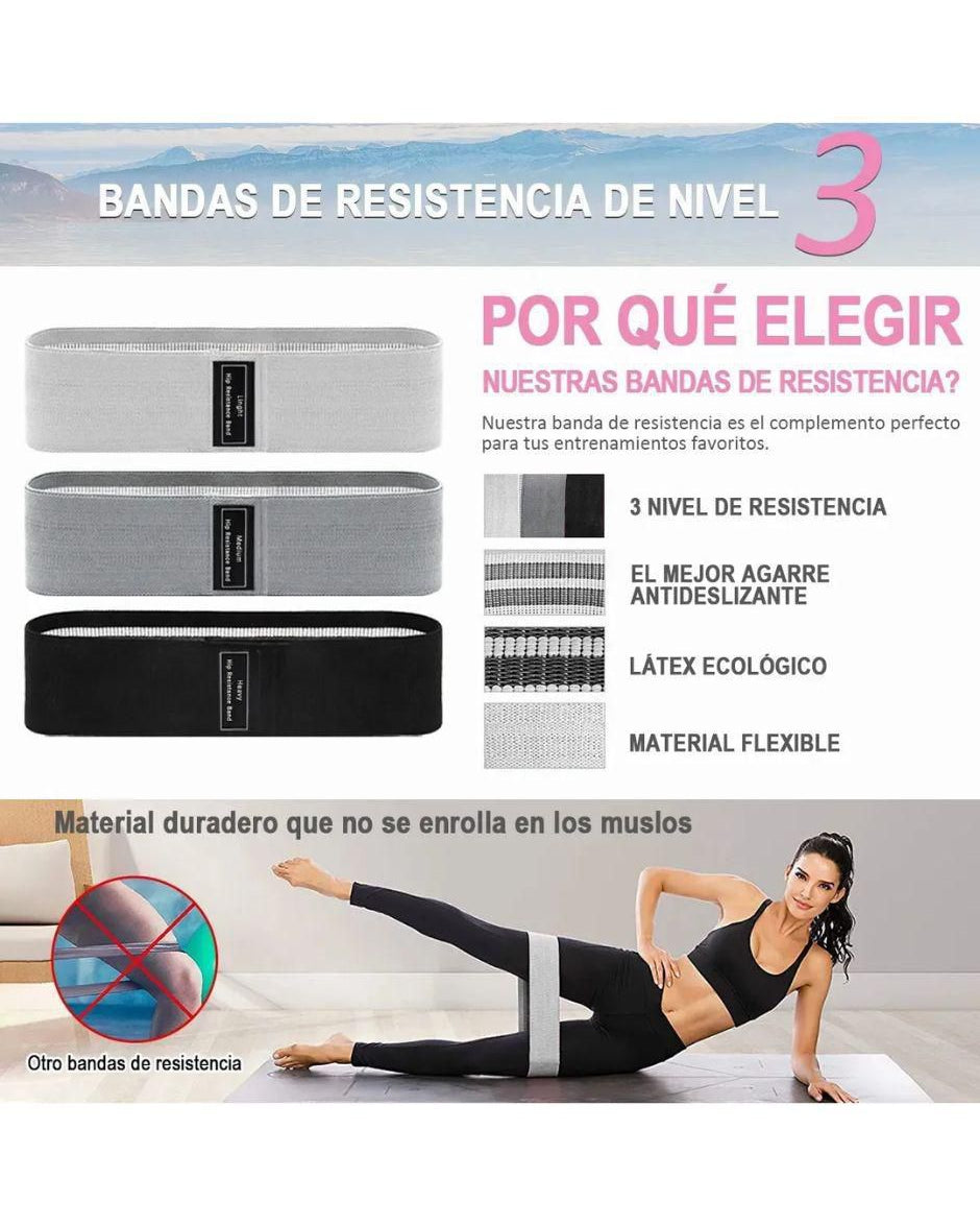 Bandas de Resistencia Set 5 Piezas con Bolsa - Image 2
