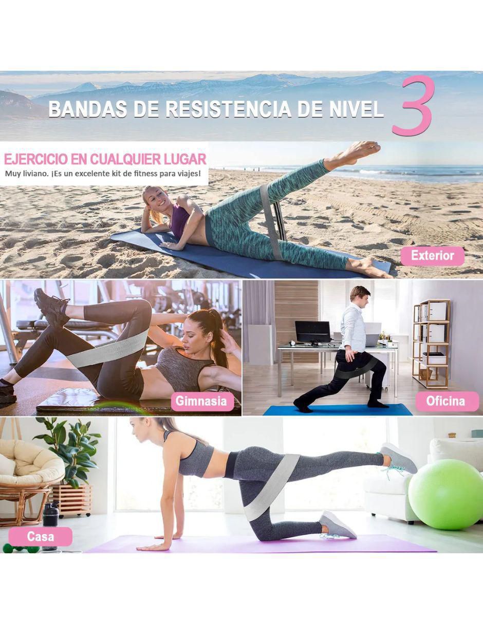 Bandas de Resistencia Set 5 Piezas con Bolsa - Image 3