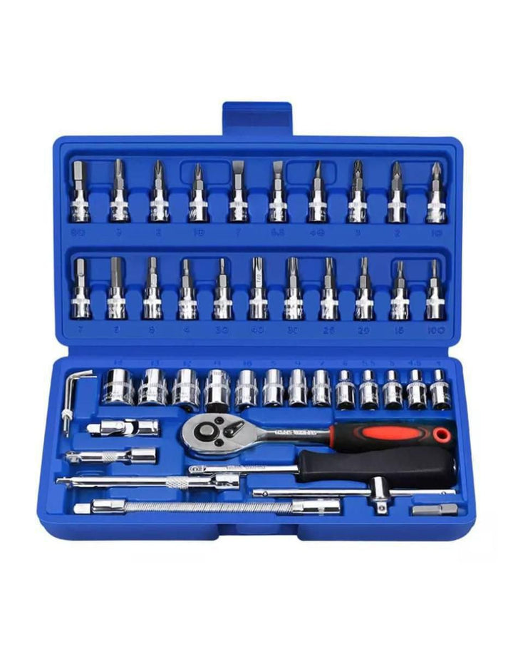 Set de Herramientas Mecánicas Acero Cromo Vanadio 47 Piezas - Image 1