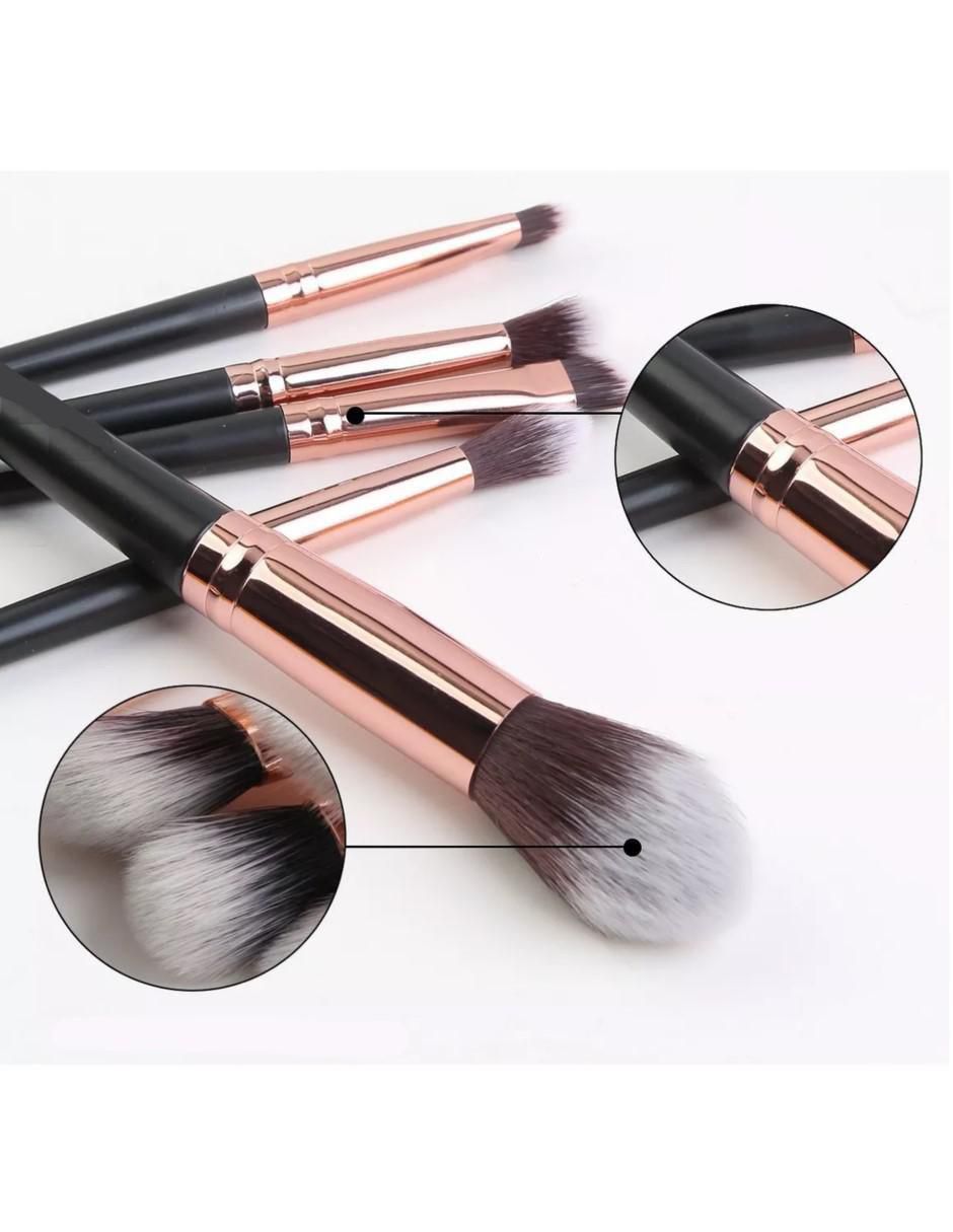 Brochas Maquillaje Fibra Sintética Set 15 piezas - Image 3