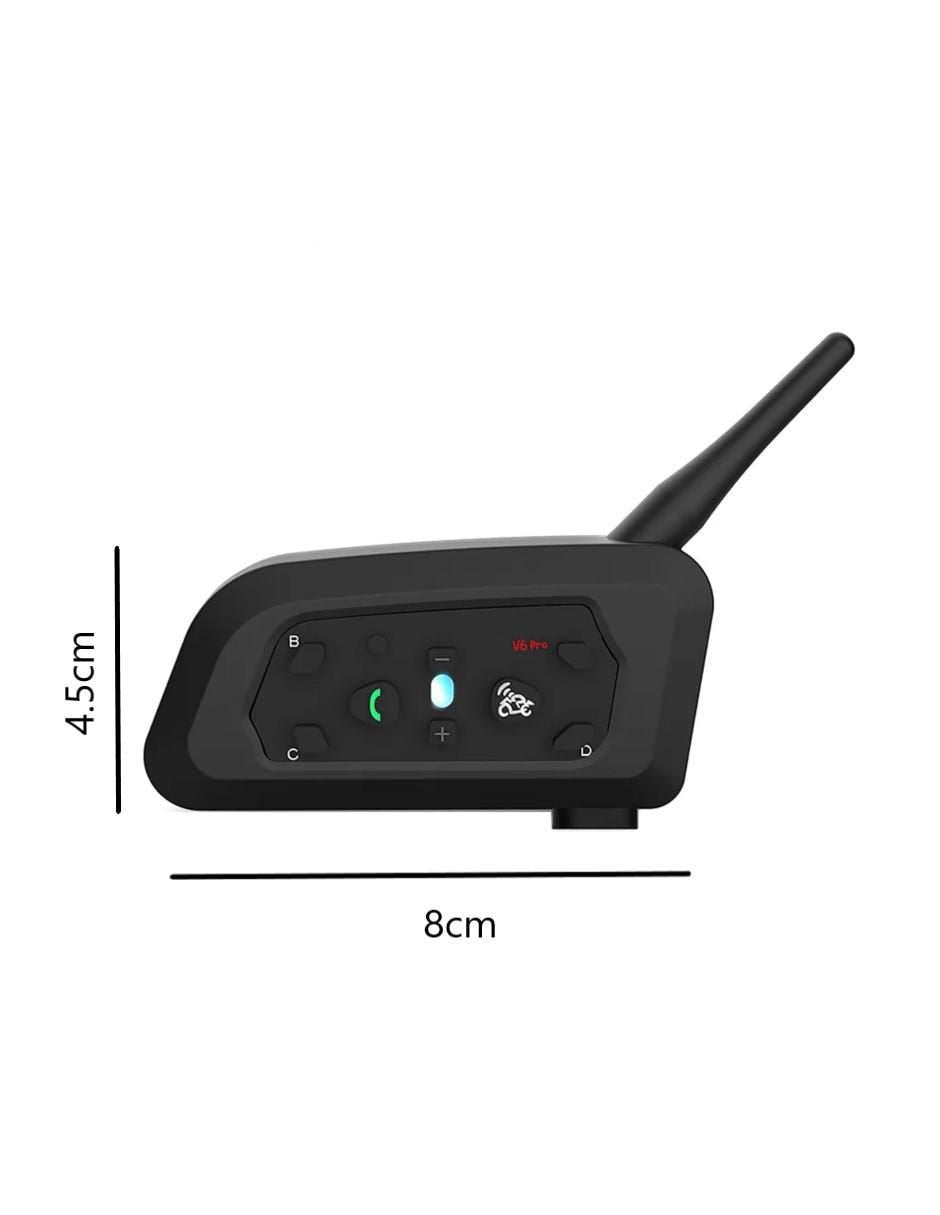 Intercomunicador Bluetooth Impermeable Negro - Image 4