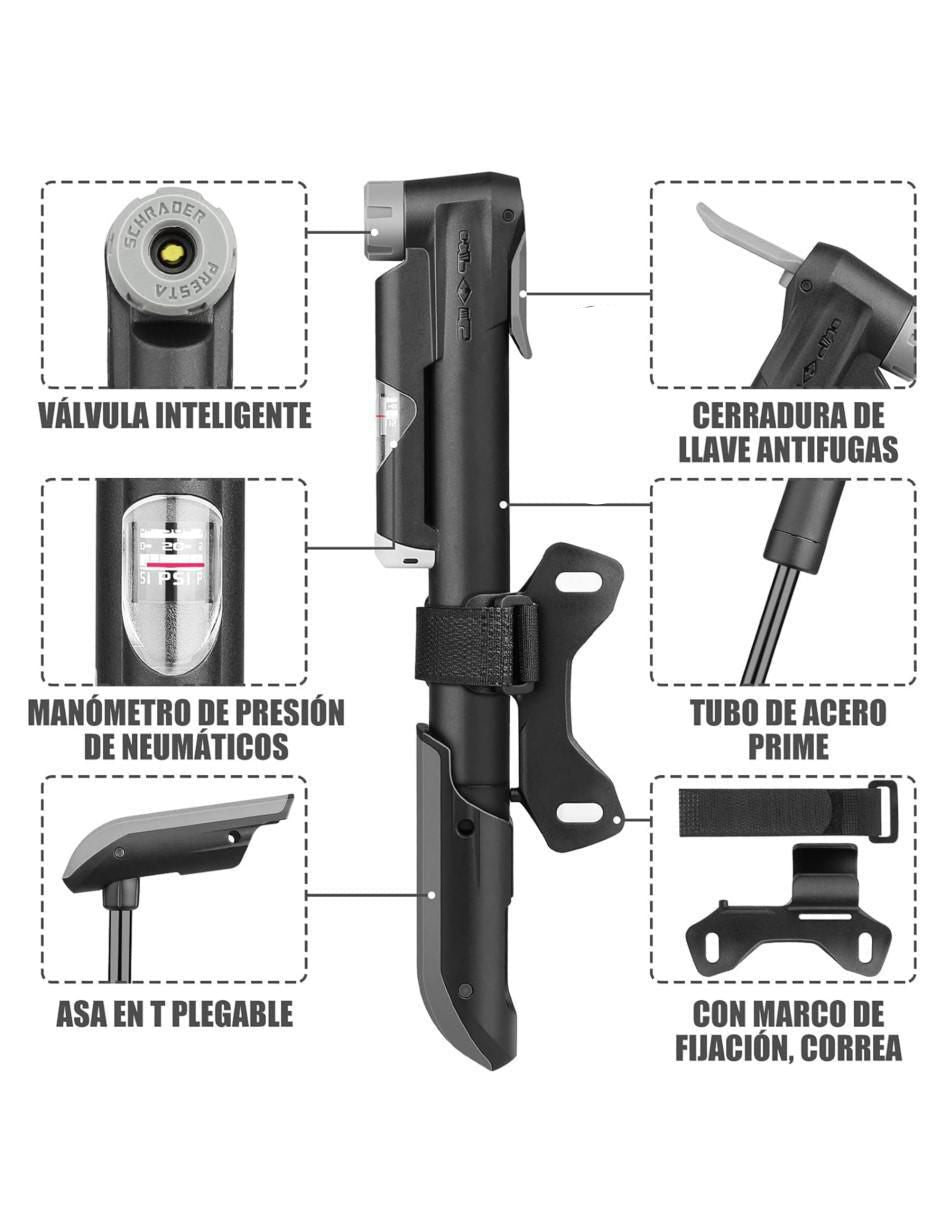 Bomba de Aire Manual Portátil para Bicicleta - Image 3