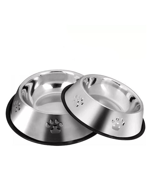 Comedero Acero Inoxidable Antideslizante Perro Gato - Image 5