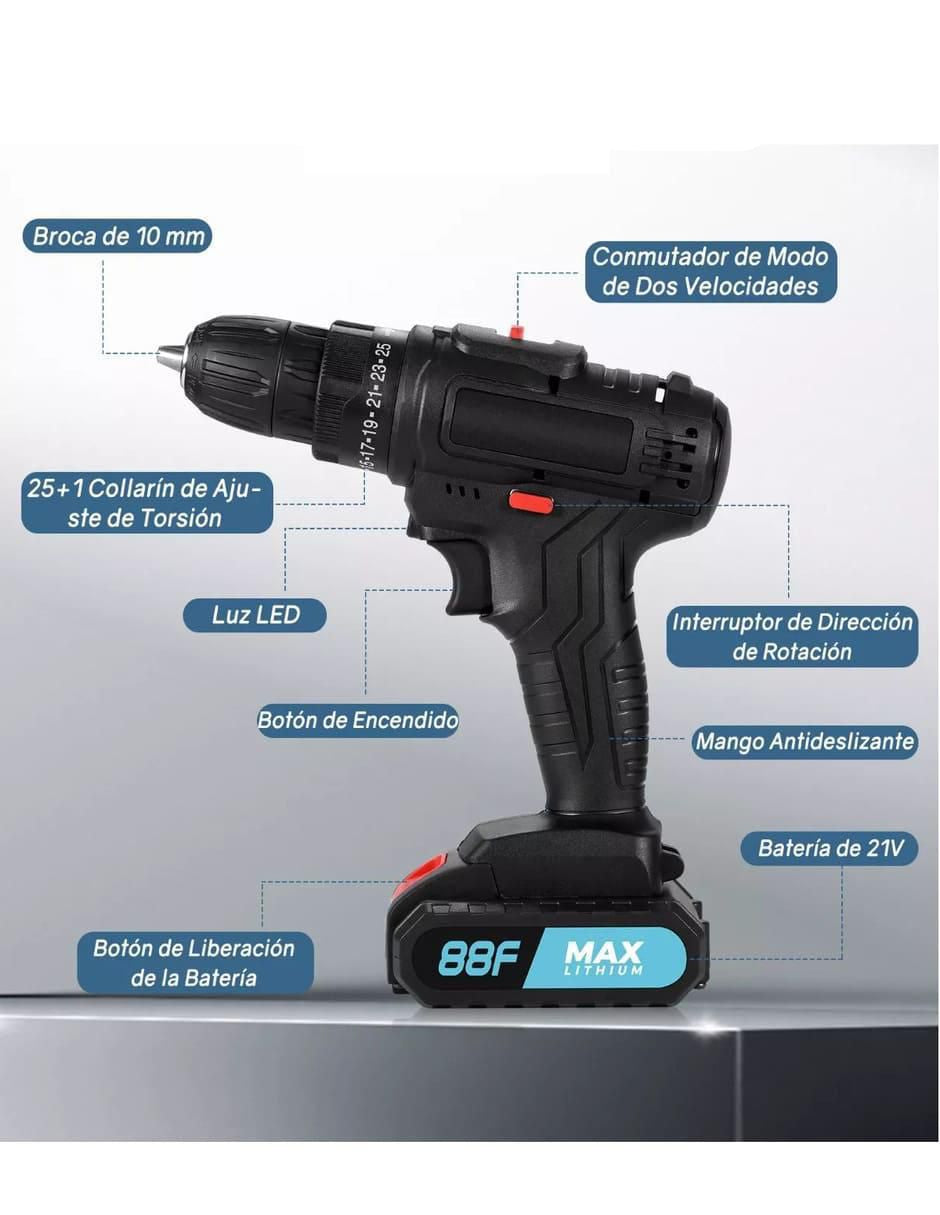 Taladro Inalámbrico 21V 300W Profesional - Image 2