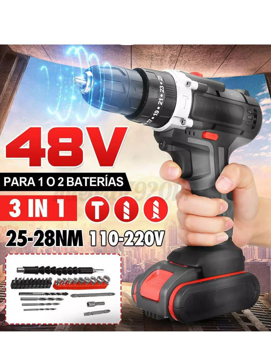 Kit Taladro Inalámbrico 110-220V con Brocas - Image 4
