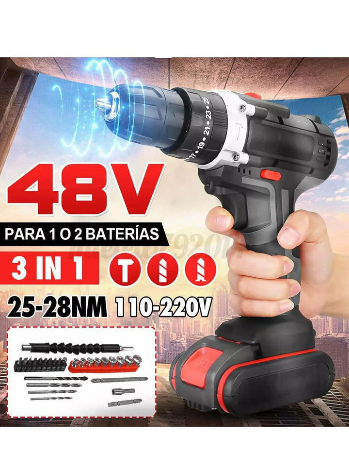 Kit Taladro Inalámbrico 110-220V con Brocas - Image 4
