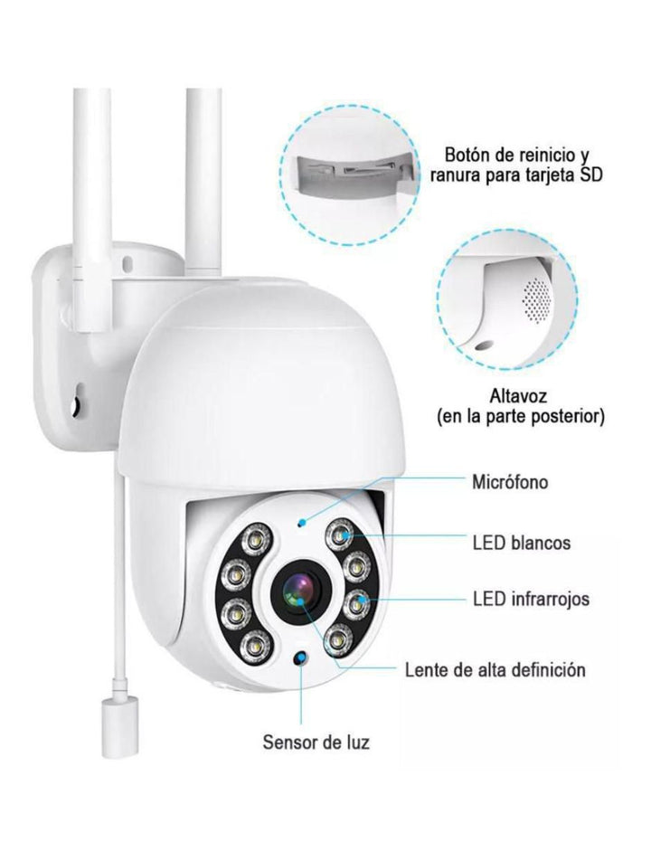 Cámara de Seguridad Alámbrica HD 1080P 360° Exterior - Image 4