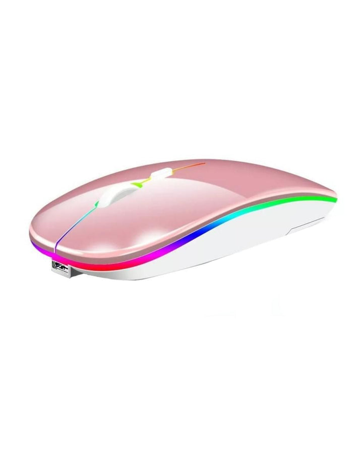 Mouse Gamer Inalámbrico Rosa con Bluetooth - Image 2