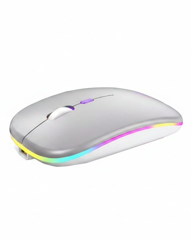 Mouse Gamer Inalámbrico Bluetooth Plateado - Image 5