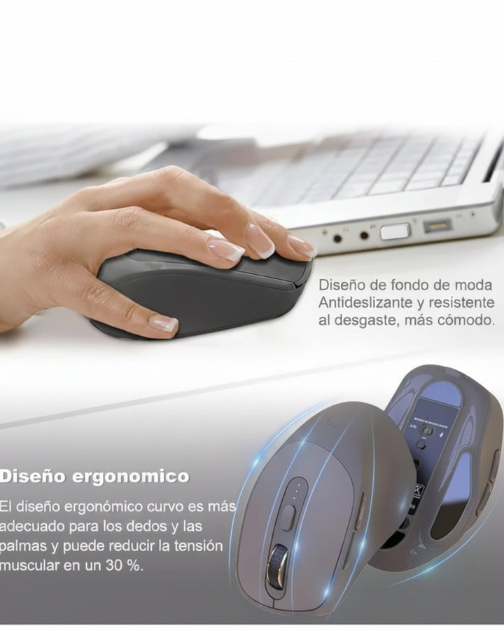 Mouse Gamer Inalámbrico Bluetooth Láser Diestro - Image 3