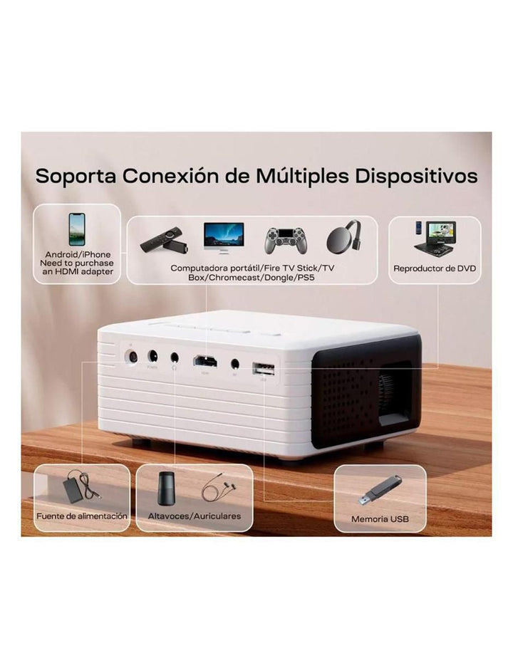 Proyector LC500 1280x720p 5500 Lúmenes - Image 3