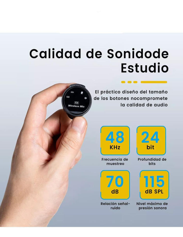 Micrófono Gaming Inalámbrico Corbatero Pack 2 - Image 4