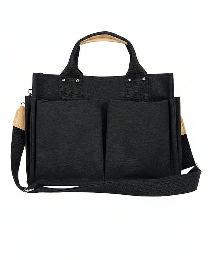 Bolsa Tote de Lona Gran Capacidad para Mujer - Image 1