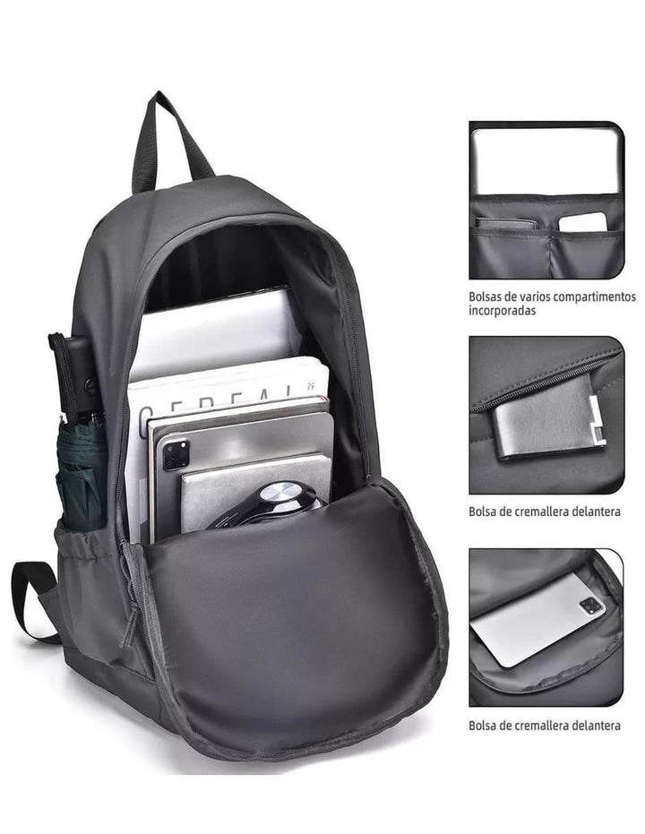 Mochila Impermeable Hombre Casual Duradero - Image 2