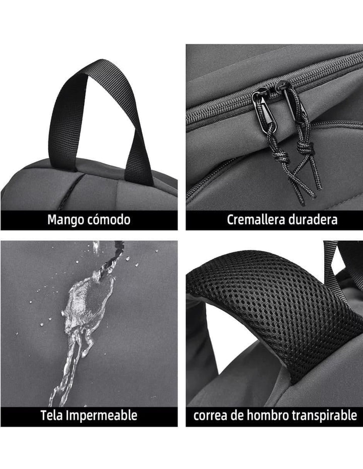Mochila Impermeable Hombre Casual Duradero - Image 3