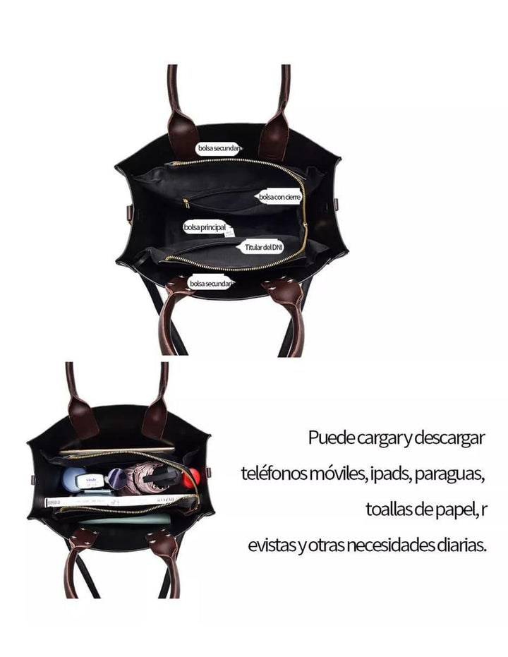 Bolsa Tote para Mujer con Bolsillos - Image 4