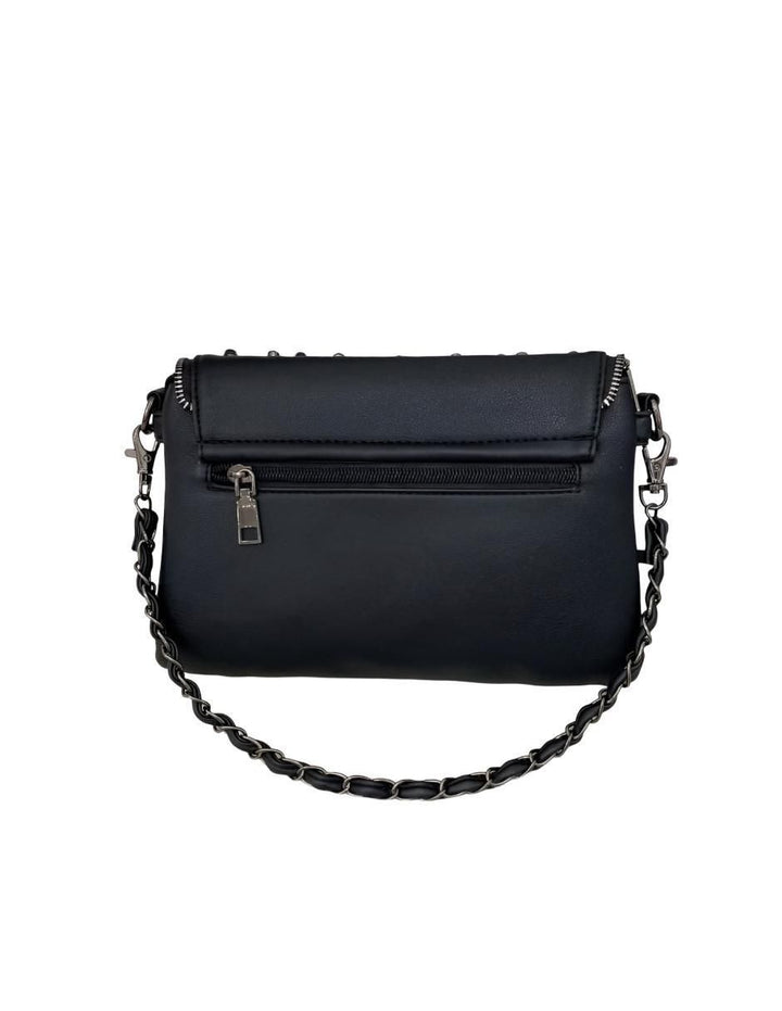 Bolsa Crossbody de Cuero Calavera Punk para Mujer - Image 1