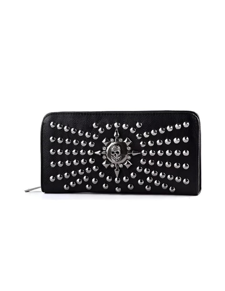 Cartera Larga Calavera Cremallera Mujer - Image 1