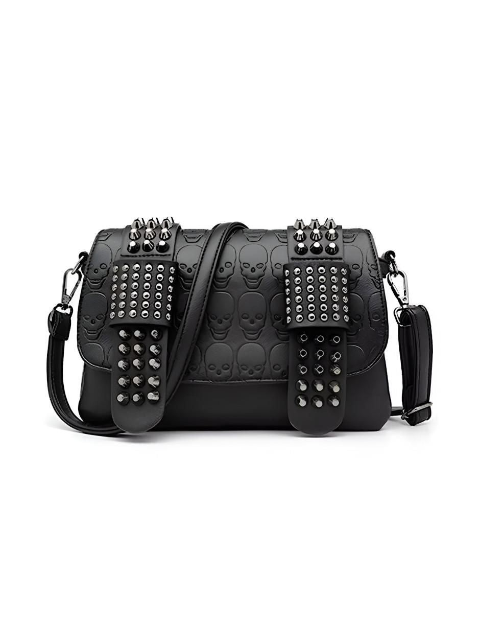 Bolsa Bandolera Mujer con Remaches Calavera - Image 1