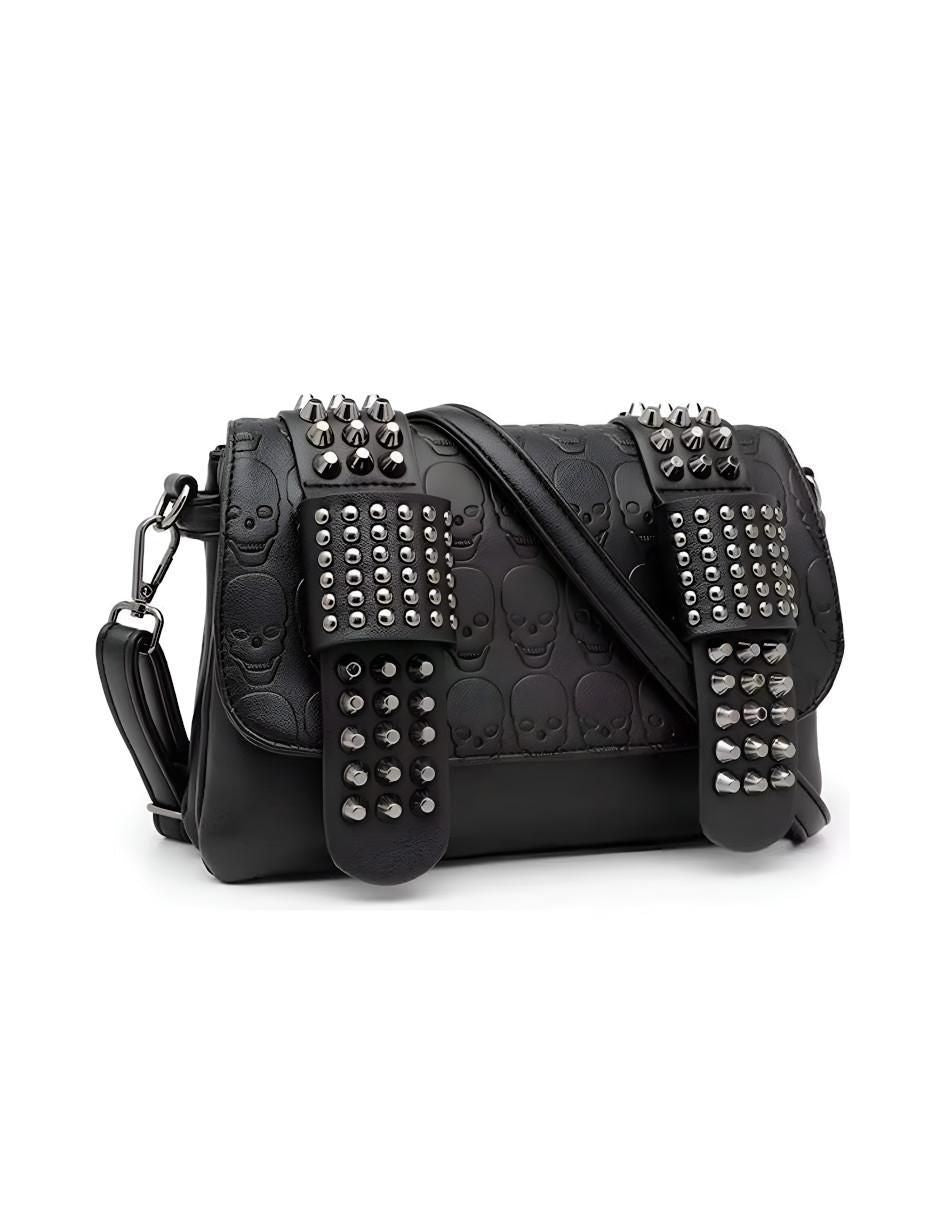 Bolsa Bandolera Mujer con Remaches Calavera - Image 3