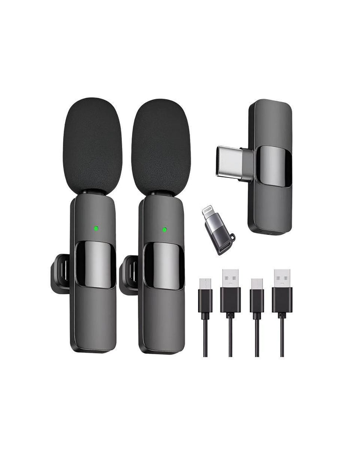 Micrófono Lavalier Inalámbrico Estéreo 2 Piezas - Image 1
