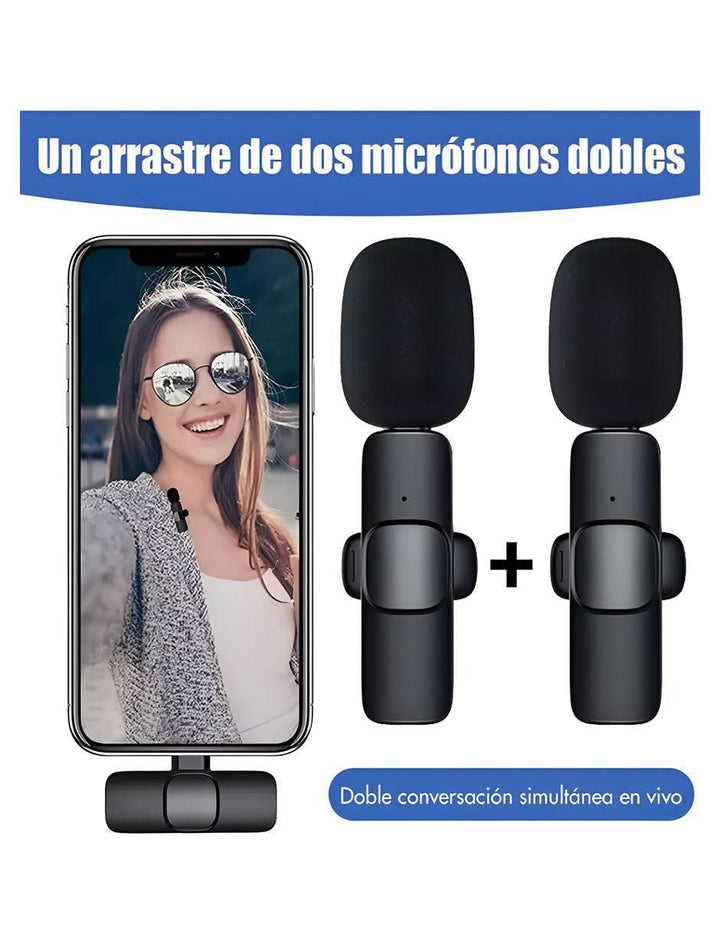 Micrófono Lavalier Inalámbrico Estéreo 2 Piezas - Image 6