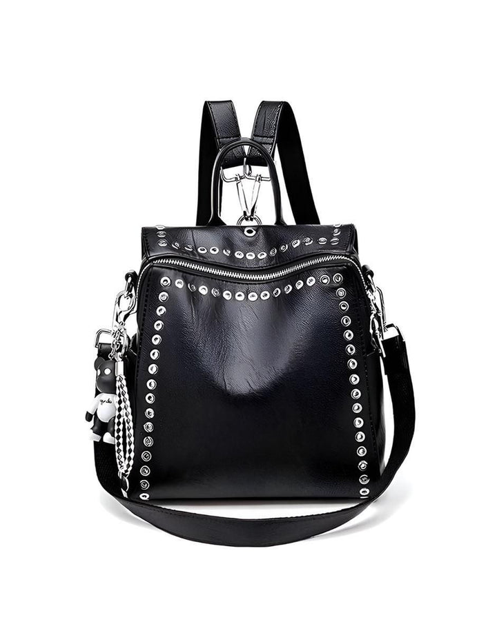 Mochila de Cuero para Mujer Elegante 27cm - Image 1