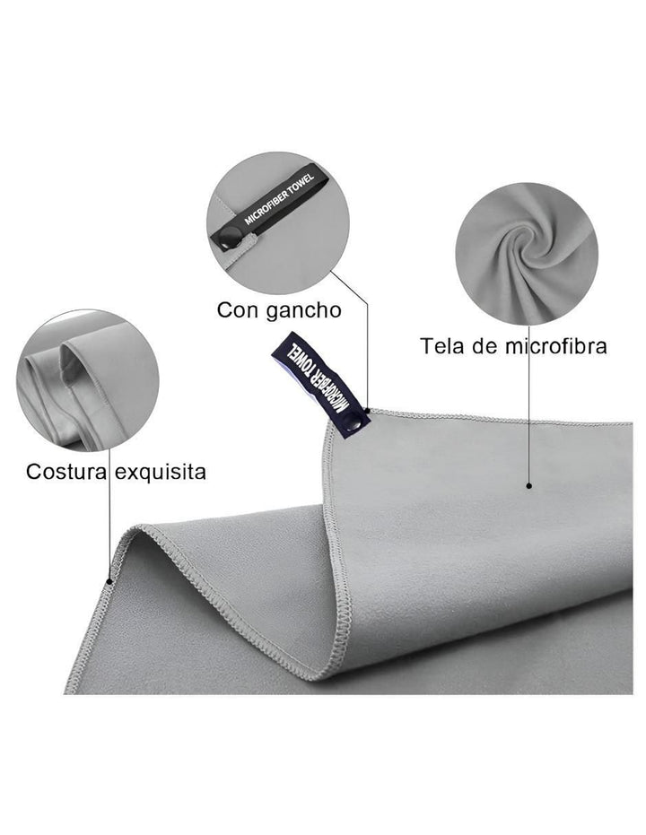 Toallas de Microfibra Deportivas Set 3 Piezas - Image 2