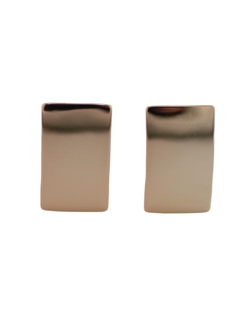 Aretes Cuadrados Oro 18k Brillante - Image 5