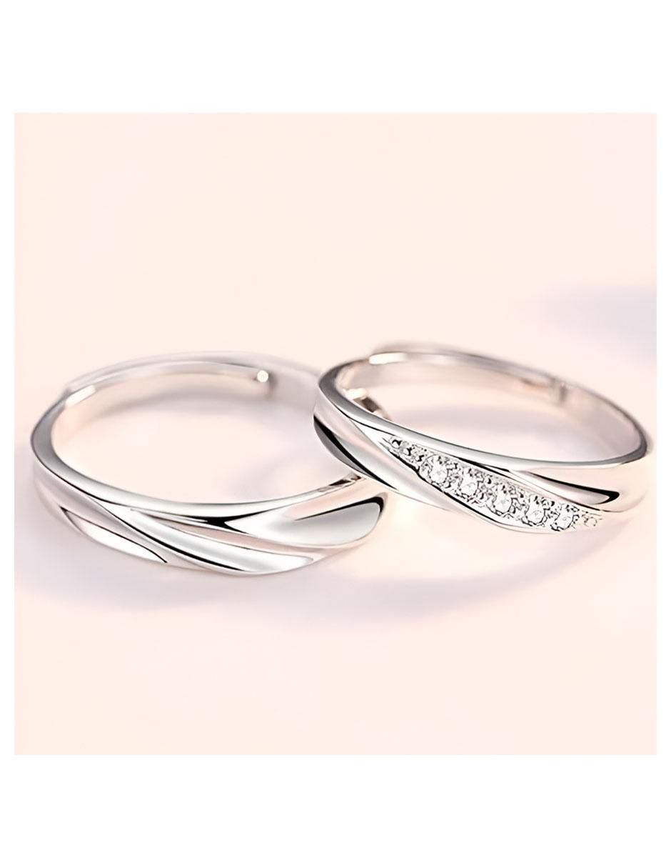 Anillo Plata 925 Zirconia Brillante Set - Image 2