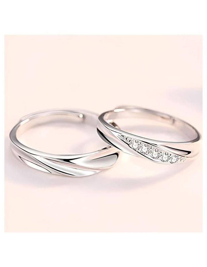 Anillo Plata 925 Zirconia Brillante Set - Image 2