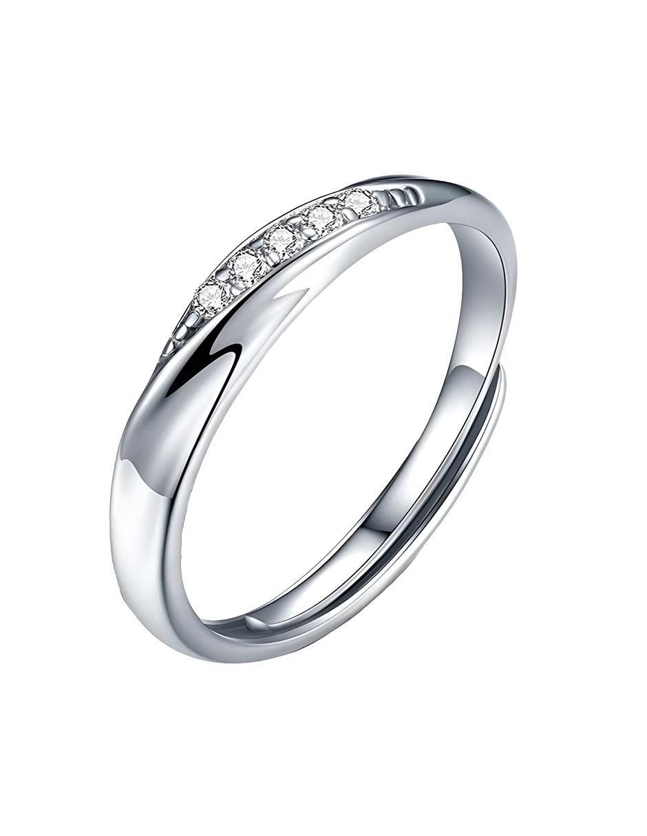 Anillo Plata 925 Zirconia Brillante Set - Image 4