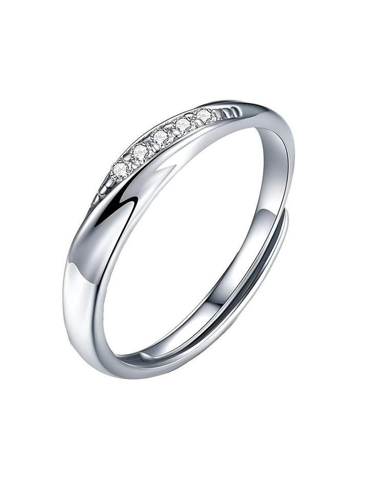 Anillo Plata 925 Zirconia Brillante Set - Image 4