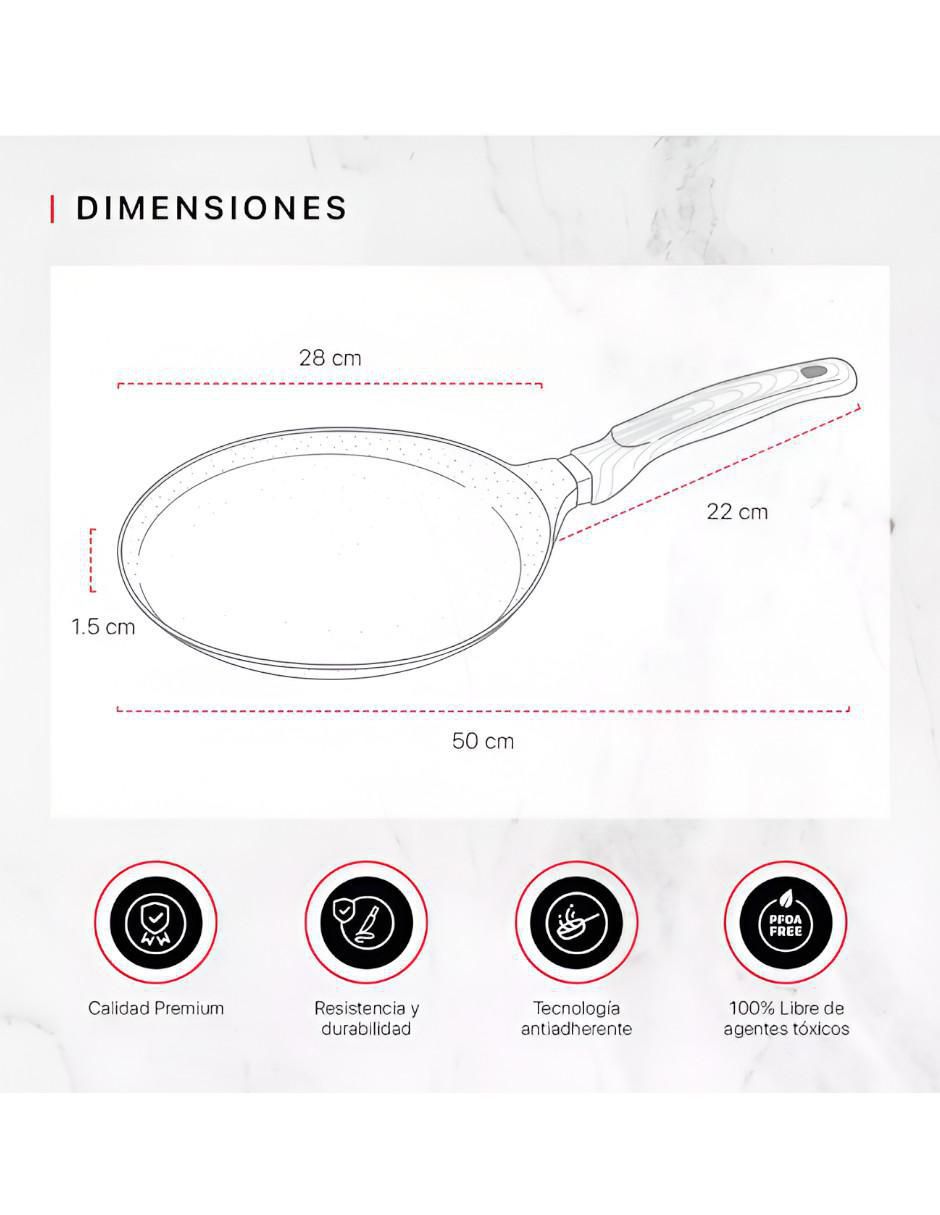 Comal Antiadherente 50 cm sin PFOA - Image 4