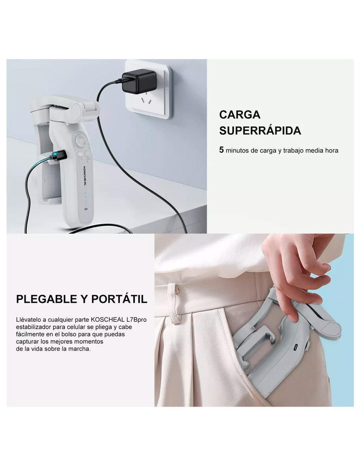 Estabilizador Smartphone con Control de Gestos - Image 8