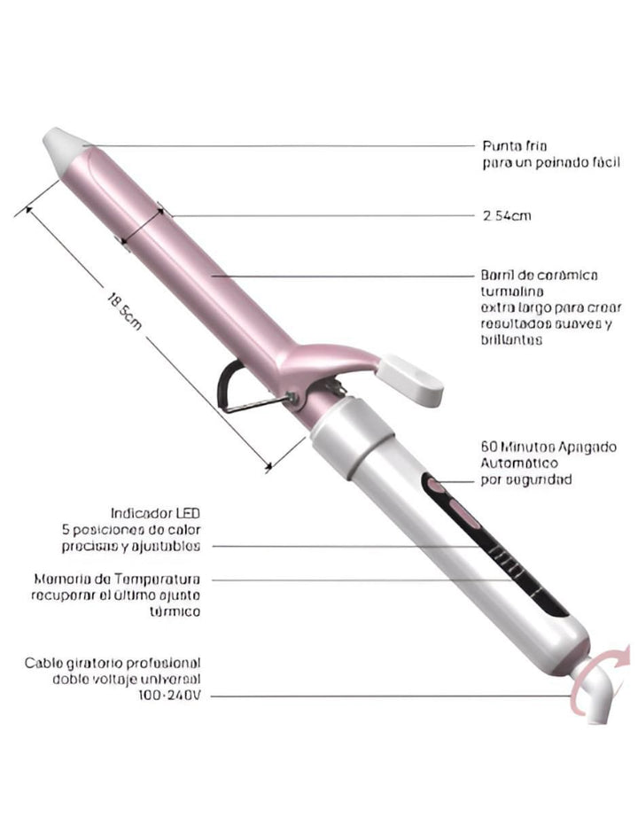 Rizadora de Cerámica 9 mm para Cabello Liso - Image 5