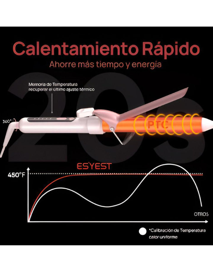 Rizadora de Cerámica 9 mm para Cabello Liso - Image 4