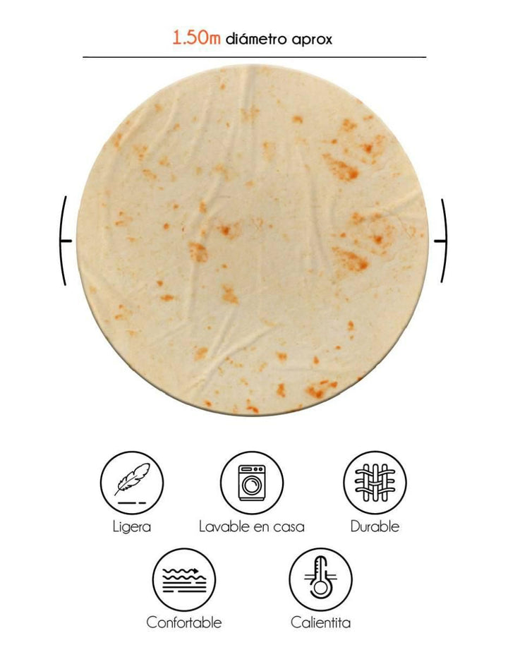 Frazada Flannel Premium Juana Gallo Tortilla - Image 4