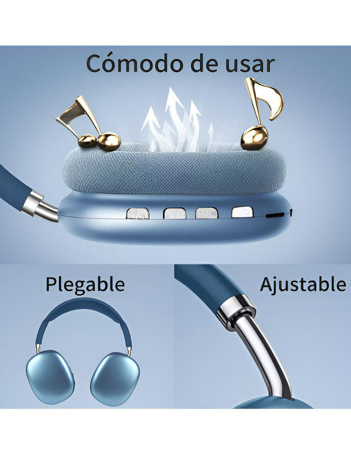 Audífonos Gamer Inalámbricos Bluetooth Diadema - Image 3