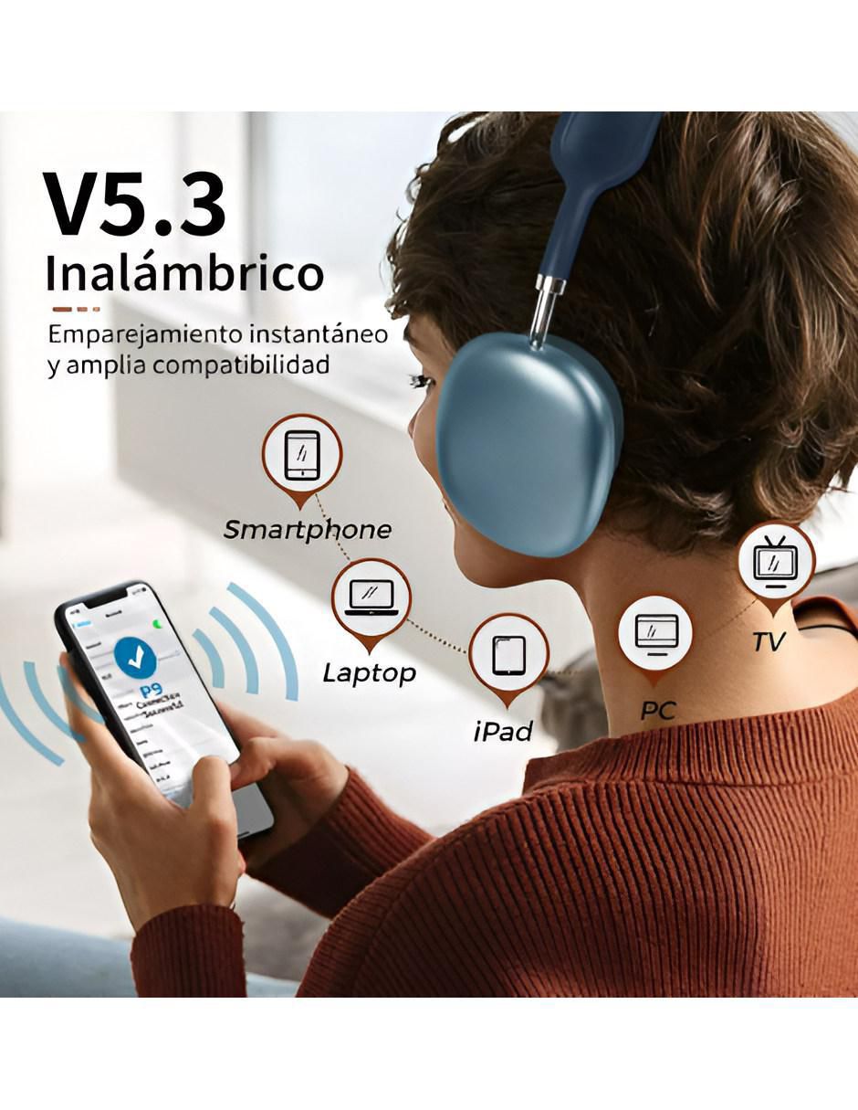 Audífonos Gamer Inalámbricos Bluetooth Diadema - Image 4